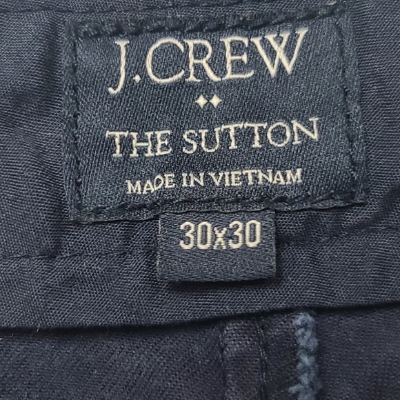J. Crew Factory The Sutton Blue Pants Men's 30x30 - Picture 7 of 9